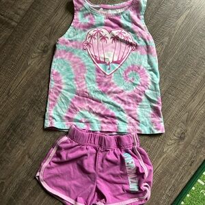 Tie-Dye Tank and Shorts Set